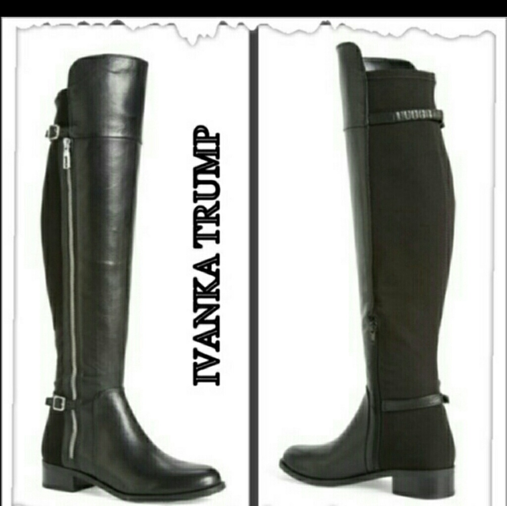 Ivanka Trump Black Over the Knee Boots